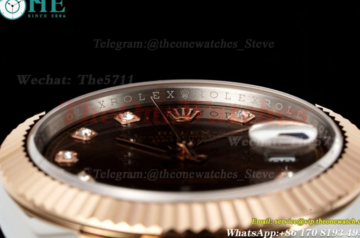 EWEF 41mm Datejust RG Dia Jub A3235 SS 126331 Brown 1224